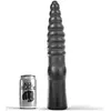 All Black Belgo Prism X-Man Stroker Gode en Noir 34 cm