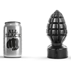 All Black Belgo-Prism Plug Anal Stimulateur Géant Noir 15 cm