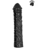 All Black Godemichet Géant Noir Droit, 33cm Belgoprism