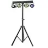 IBIZA DJLIGHT60 - Support de lumière avec 2 projecteurs PAR RBGW + 2 M...