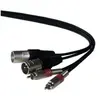 Ibiza Sound CM3RX-2 Câble RCA avec protection à ressort à 2x fiches XLR - 3m
