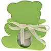 Ballotin OURSON avec plexi, Vert tilleul