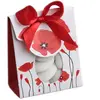 Ballotin pochon Coquelicots avec fenêtre plexi