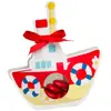Ballotin Bateau rouge avec plexi