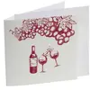 Carte d'Invitation et Enveloppe Vigne & Vin