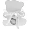 Ballotin OURSON avec plexi, Blanc