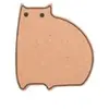 Sous-plat en liège chat Point Virgule 14 x 13 x 1 cm Brun