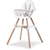 Childhome Childhome Evolu 2 Chaise Haute 2 En 1 + Arceau Naturel Blanc