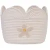 Childhome Panier de rangement Fleur écru (30 x 20 cm)