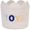Childhome Panier de rangement Fleur écru (30 x 30 cm)