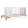 Childhome Lit bébé évolutif Evobed écru naturel (70 x 140 cm)