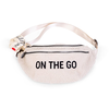 CHILDHOME Sac banane On the go peluche blanc
