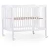 CHILDHOME Parc bébé à roulettes 97 hêtre blanc 75x95 cm