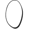 Miroir en verre et acier noir B - Serax