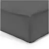 Vision - Drap housse Anthracite - 180x200cm - 100% coton