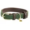 Kentucky - Collier pour Chien - Nylon tressé - Vert Olive - Taille XS - 37cm