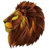 Gigamic Puzzle 121 pièces : Rainbow Wooden Puzzle LION