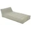 J-Line Matelas de Jardin - Hélène - 1 Place - Gris - Déhoussable - 160x200 cm
