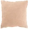PARIS PRIX Coussin déco effiloché 50x50cm beige