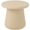 Table basse design cave 51cm beige