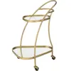 PARIS PRIX Desserte 2 niveaux design leanor 83cm or