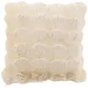 Coussin déco uni wave 45x45cm crème