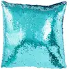J-Line Coussin Réversible Sequin Bleu/Mauve TU