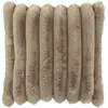 Coussin déco corduroy 45x45cm taupe clair