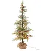 J-Line Sapin  artificiel à led jute 150cm vert