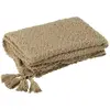 J-Line Plaid Floches Coton Beige Foncé 1 PLACE