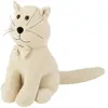 Cale-Porte Chat "Noud Papillon" 36cm Ecru