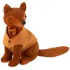 Cale-porte en velours bouclé renard 38cm cognac