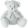 PARIS PRIX Peluche enfant ourson noeud 20cm gris