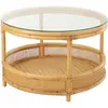 Table Basse - J-LINE - Jovelyne - 70cm - Rond - Naturel - Design Pratique
