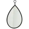 Miroir mural design drop 61cm noir