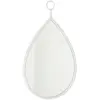 J-Line Miroir Suspendu Drop Miroir/Mdf Blanc Medium