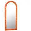 Miroir sculpté en bois mumbai 160cm orange