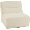 Fauteuil Pivotant Cosy 97cm Écru