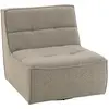 Fauteuil Pivotant Cosy 97cm Taupe