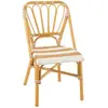 Chaise en rotin danial 85cm blanc