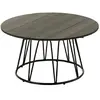 Table basse en métal poa 80cm noir