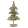 J-Line Sapin De Noel Decoratif Plastique Boules Paillettes Vert Clair Small TU