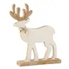 Paris Prix Statuette Déco "Renne sur Pied" 41cm Blanc