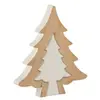 J-Line Sapin De Noel Puzzle Bois De Manguier Blanc/Blanc Wash Large TU