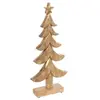 J-Line Sapin De Noël à Poser "bois Manguier" 41cm Naturel Beige