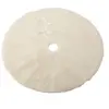 J-Line Cache-Pied Sapin Rond Polyester Blanc TU