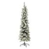 GENERIQUE Sapin de Noël Enneigé Christmas 184cm Vert