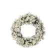 J-Line Couronne De Noel+Led Chaud Blanc Plastique Enneige Vert Large TU