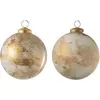 Décorations de noël Jolipa  Lot de 2 boules de noël motif marbre doré