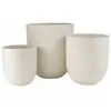 J-Line Paris Prix - Lot de 3 Vases Roda 61 cm Blanc